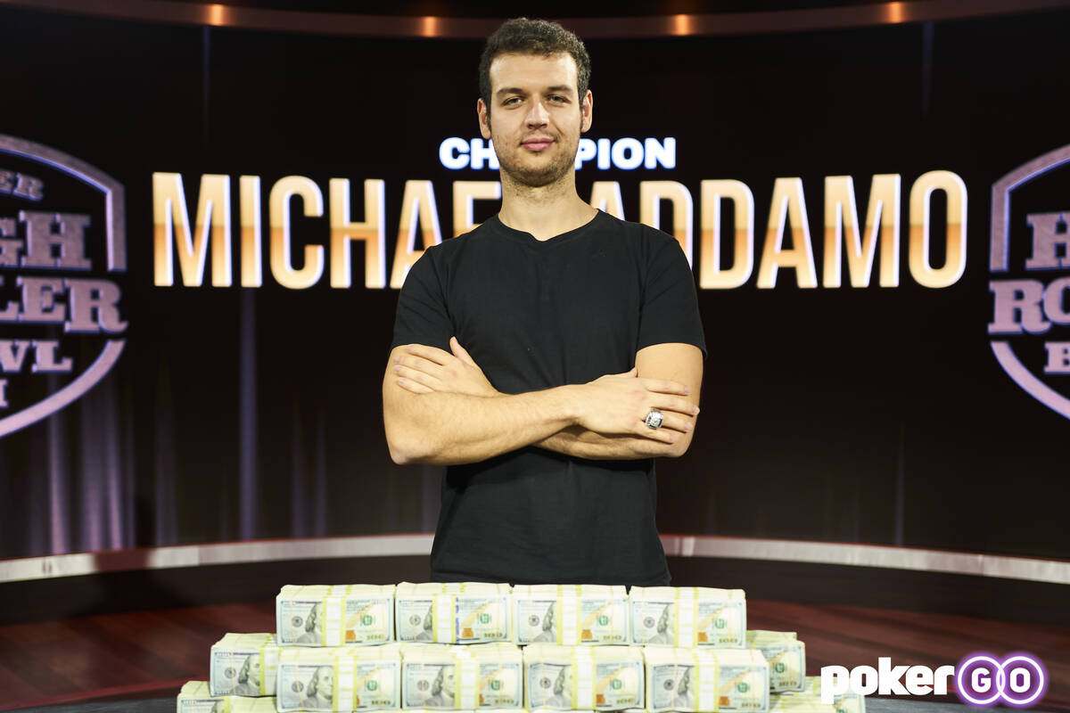 Michael Addamo at a live high roller event