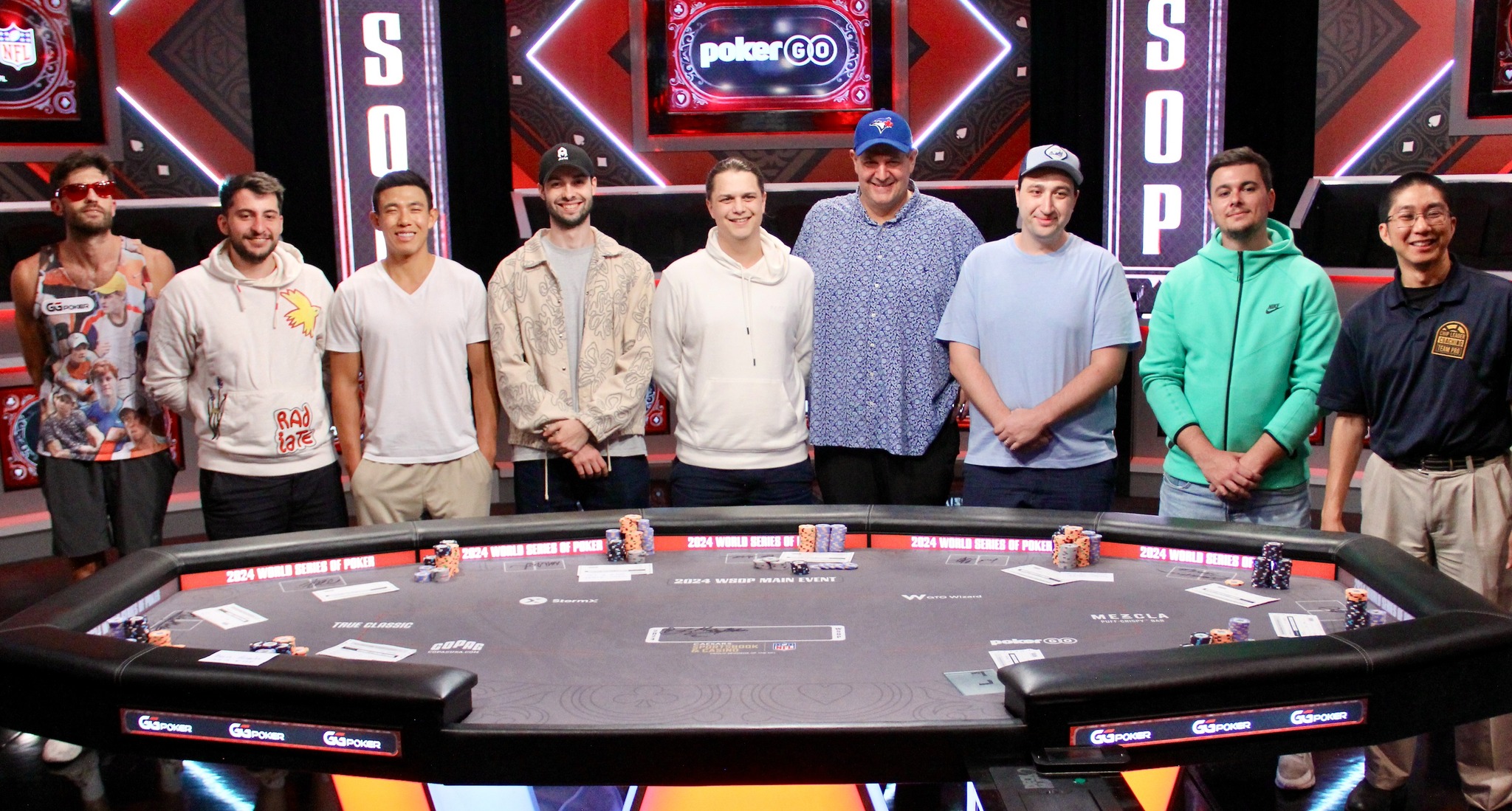Niklas Astedt at the 2024 WSOP Main Event final table
